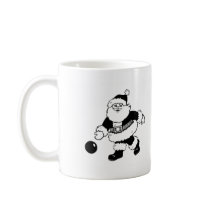 Bowling Santa Coffee Mugs