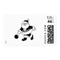 Bowling Santa postage by TeeZazzle Bowling Santa postage