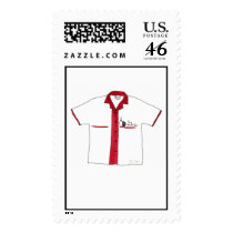 Bowling Shirt Custom Postage postage by ginyhogan Bowling Shirt Custom Postage postage