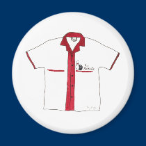 Bowling Shirt Magnet magnets