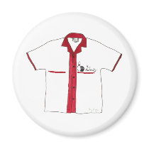 Bowling Shirt Magnet by ginyhogan Bowling Shirt Magnet