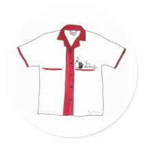 Bowling Shirt Sticker