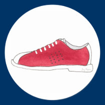 Bowling Shoe Sticker