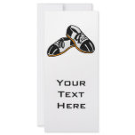 bowling shoes cartoon graphic personalized rack card