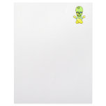 bowling skull and cross pin yellow green letterhead design