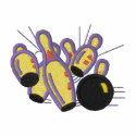 Bowling Splash embroidered shirts