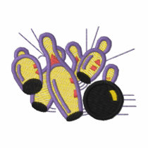 Bowling Splash Embroidered Polo Shirt