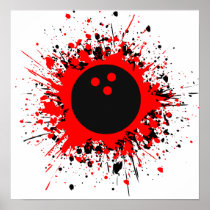 bowling splatz print