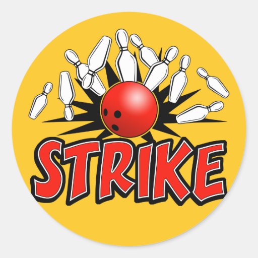 bowling sticker | Zazzle