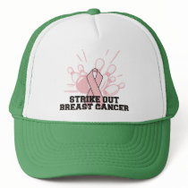 Bowling Strike Out Breast Cancer Hats