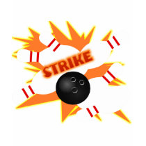 bowling strike t-shirts