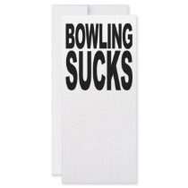 Bowling Sucks rack cards by MyShirtSucks Bowling Sucks rack cards