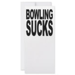 Bowling Sucks Full Color Rack Card