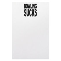 Bowling Sucks stationery
