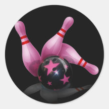 Bowling Team - Ball And Pins. Sticker