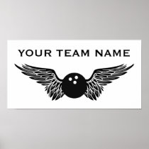 bowling team name print