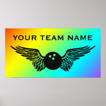 bowling team name posters