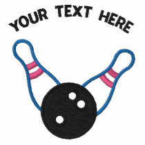 Bowling Ten Pin  - add your text - father's day embroidered shirts