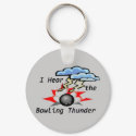Bowling Thunder Gray Keychain
