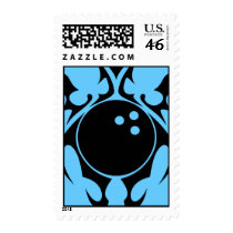 bowling. tribal. postage stamp