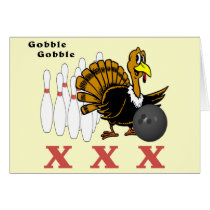 Bowling Turkey XXX Card