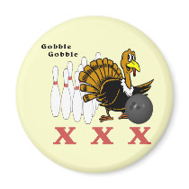 Bowling Turkey XXX Refrigerator Magnets