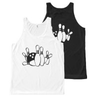 Bowling Unisex Tank Top All-Over Print Tank Top