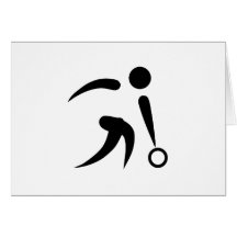 Bowling - Universal Bowling Symbol Greeting Cards