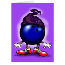 Bowling Wizard Greeting Cards