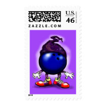 Bowling Wizard Postage Stamps