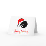 BowlingChick Happy Holidays Greeting Card