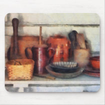 Bowls, Basket and Wooden Spoons mousepads