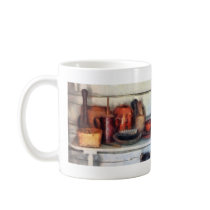 Bowls, Basket and Wooden Spoons mugs