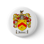 BOWMAN FAMILY CREST -  BOWMAN COAT OF ARMS PINBACK BUTTONS