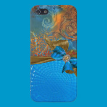 Bows,Jewels Faux Patent Leather look Iphone5 Case iphone cases