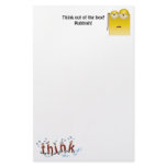 Box Cartoon think-out-of-the-box Stationery