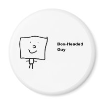 Box-Headed Guy Magnet