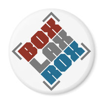 Box Lacrosse Rocks Magnets