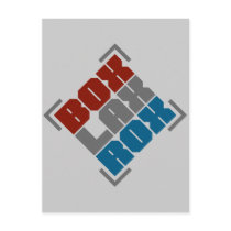 Box Lacrosse Rocks Postcards