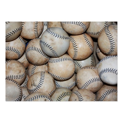 Box of Baseballs Business Card Templates (front side)