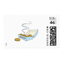 box of chicken nuggets postage stamps