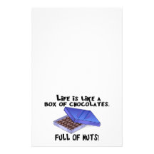Box Of Chocolates Stationery Paper