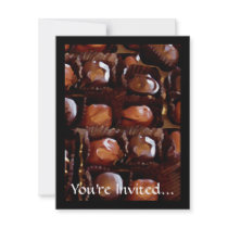 Box of Chocolates, Tempting Chocolate Candy Invite