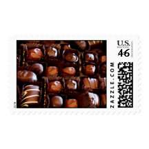 Box of Chocolates, Tempting Chocolate Candy Stamp