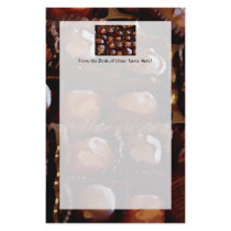 Box of Chocolates, Tempting Chocolate Candy Personalized Stationery