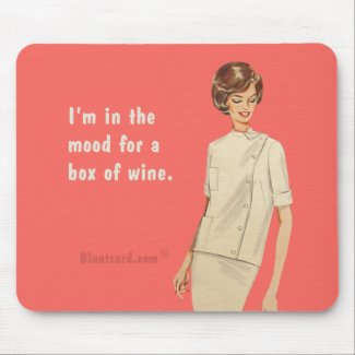 box of wine mousepad