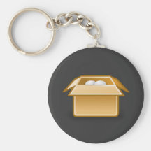 Box Packing Shipping Key Chain