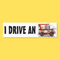 Box Truck Ambulance Bumper Sticker IDA bumper stickers