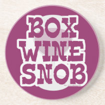 Box Wine Snob coasters