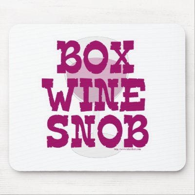 Box Wine Snob Mousepad
